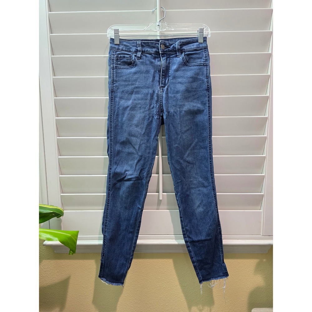 Disclosed Blue Skinny Cotton Distressed Womens Jeans 3/26